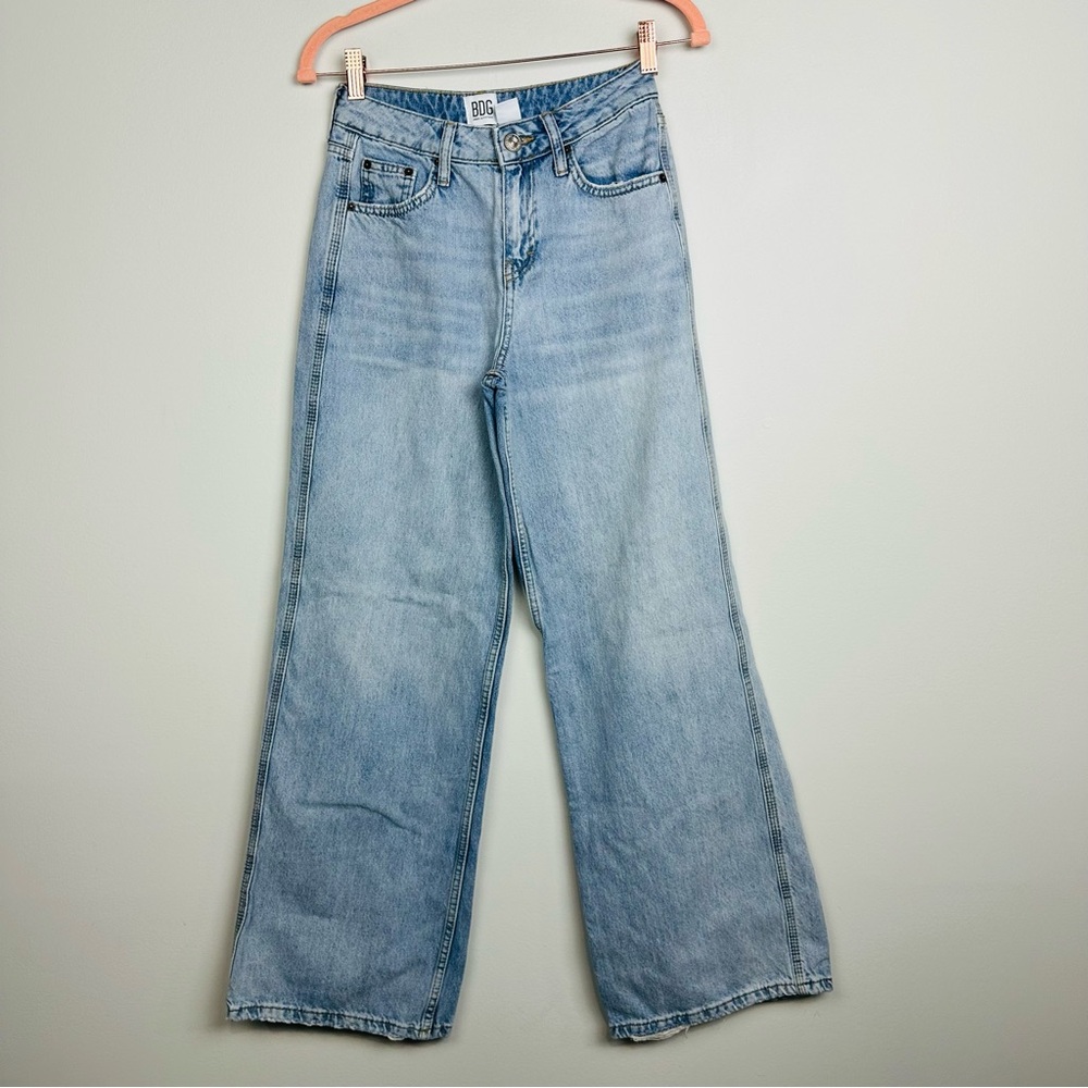 BDG Blue Wide-Leg Denim Jeans Size 24